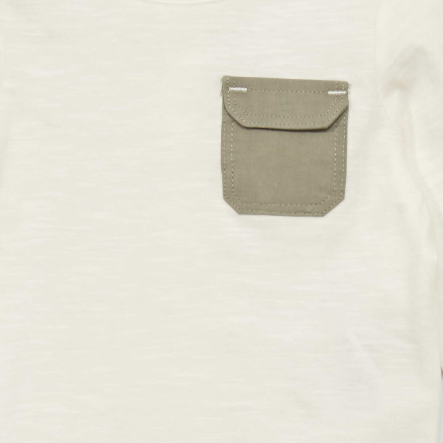 Jersey T-shirt with pocket WHITE