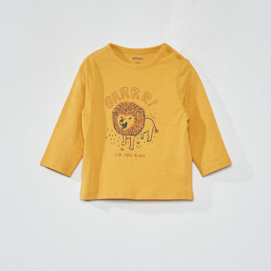 Printed jersey T-shirt HONEY LION