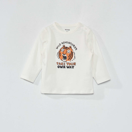 Printed jersey T-shirt SNOW TIGER