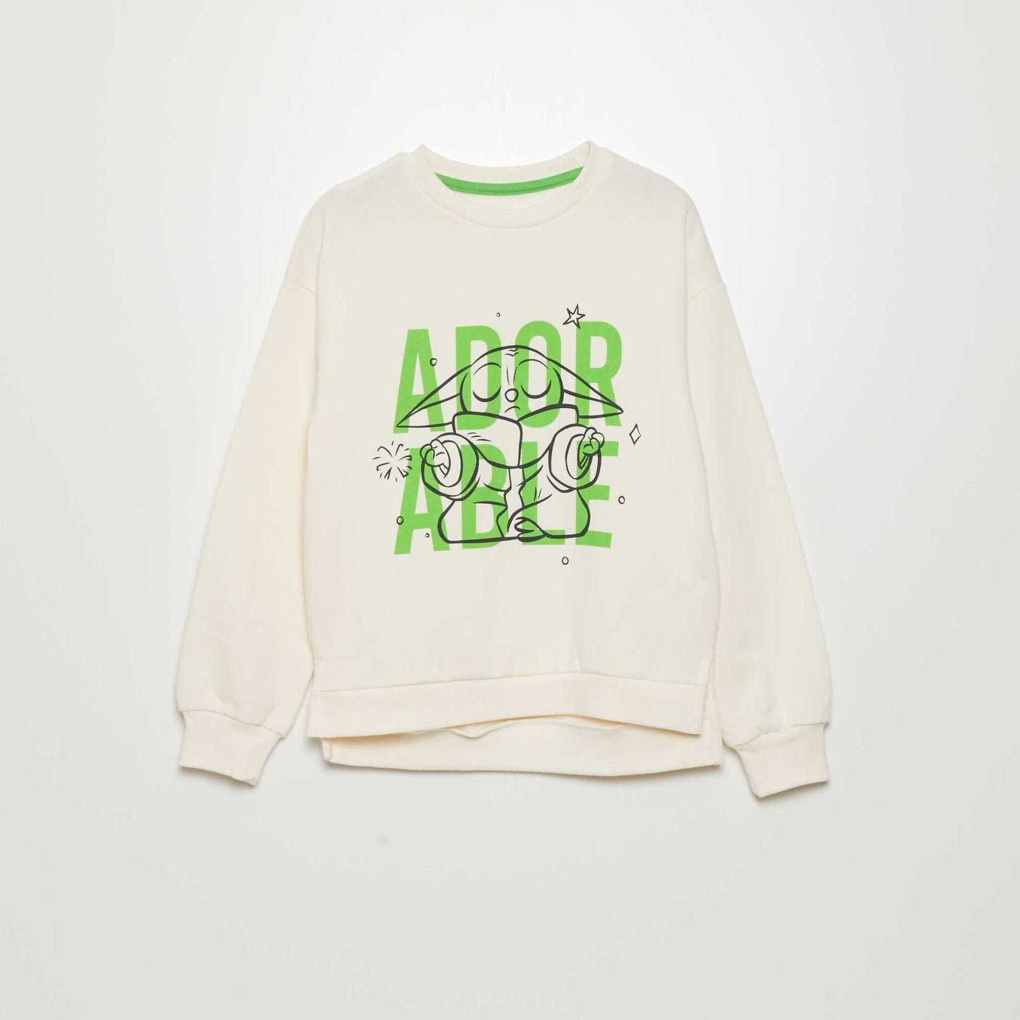 'Disney' 'Baby Yoda' sweater WHITE