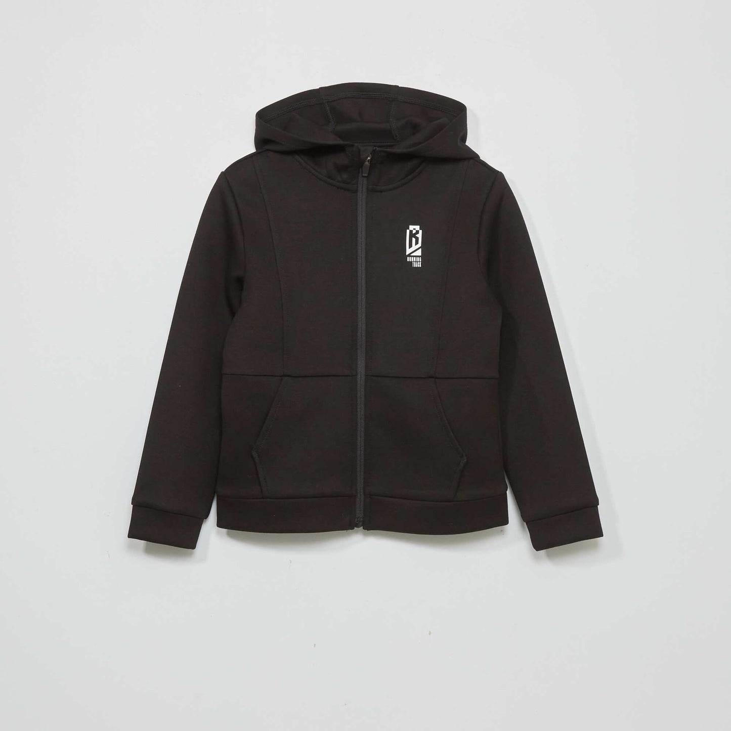 Zip-up hoodie BLACK