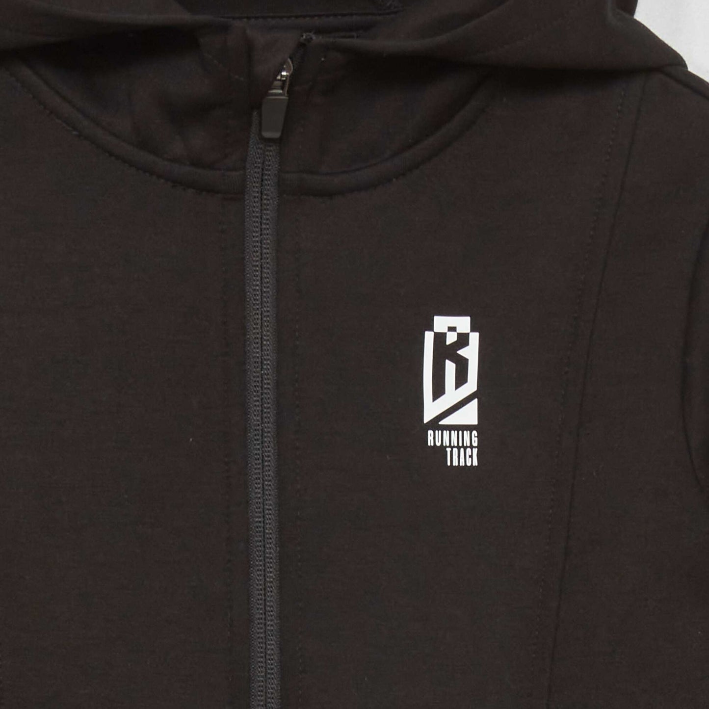 Zip-up hoodie BLACK