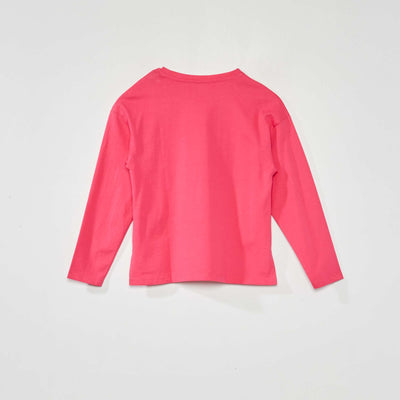 Long-sleeved T-shirt indian pink