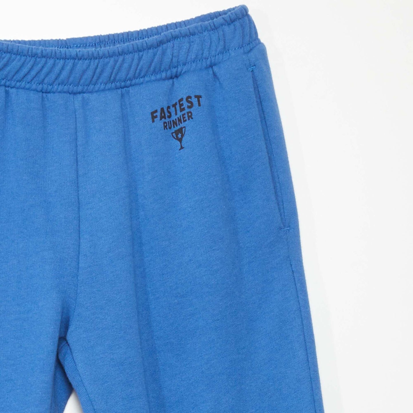 Sweatshirt fabric joggers Blue