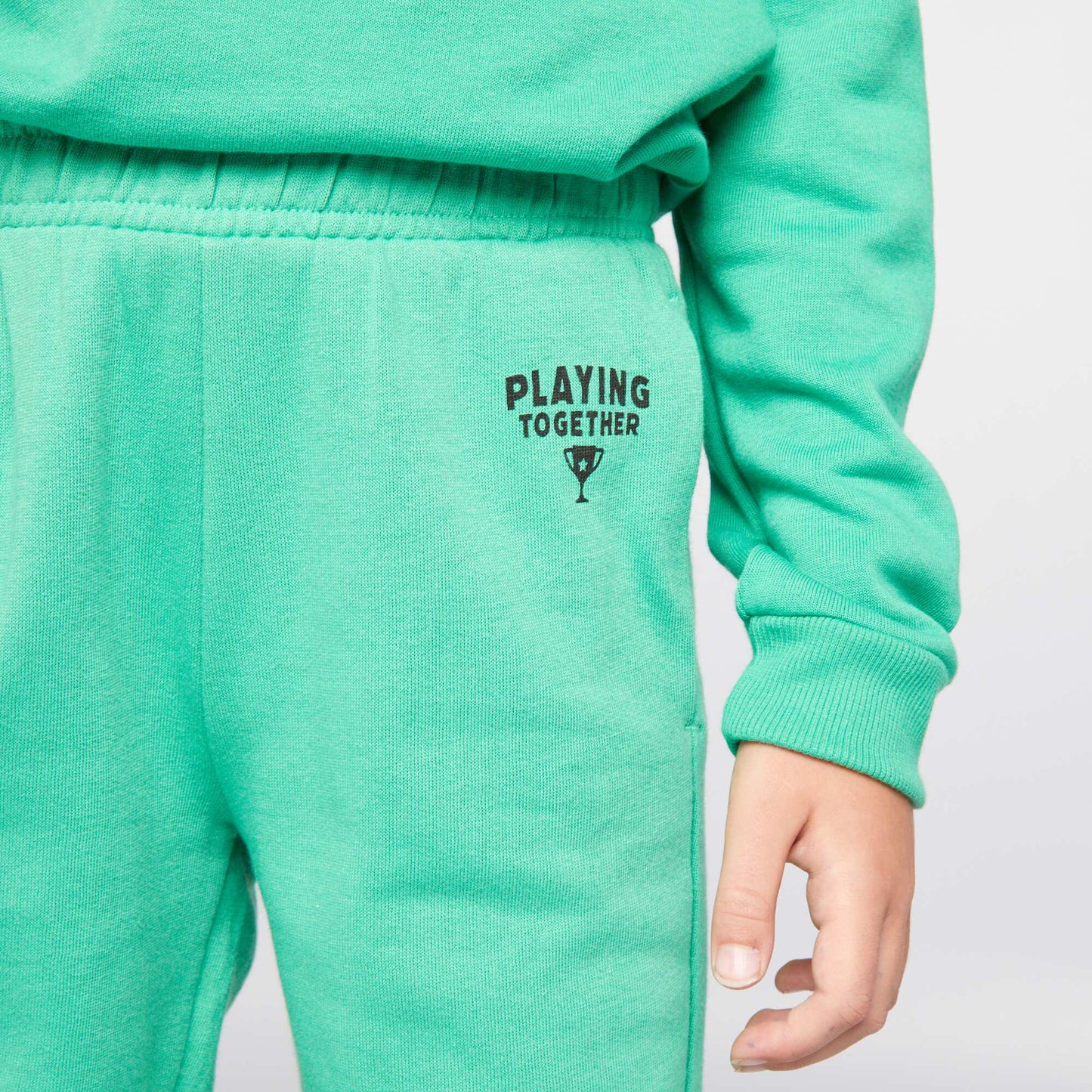 Sweatshirt fabric joggers Green