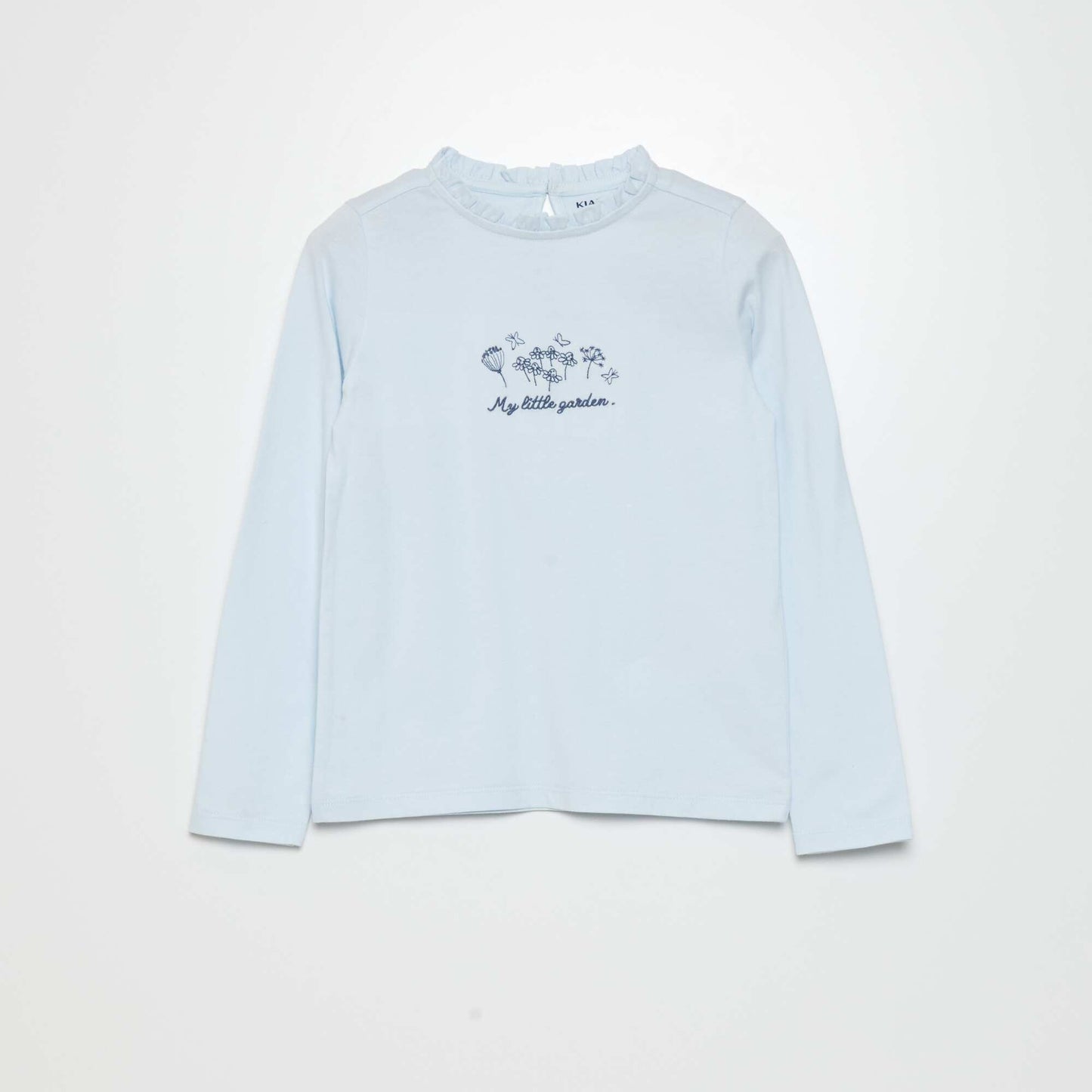 Long-sleeved jersey T-shirt BLUE