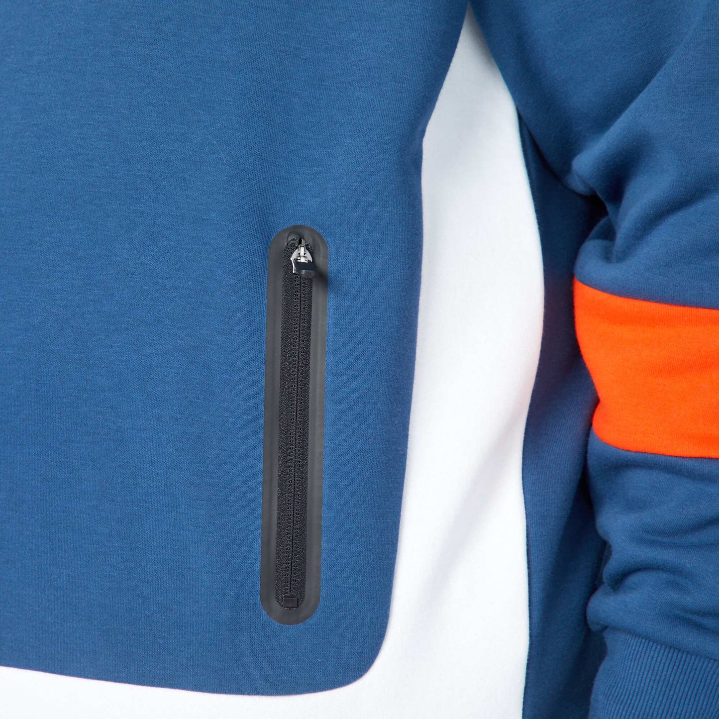 Colour block sweatshirt dark blue