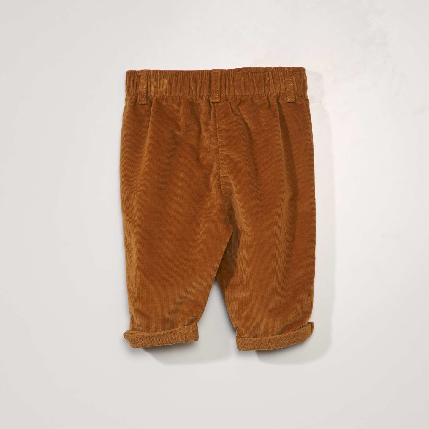 Corduroy paperbag trousers BROWN SUGAR