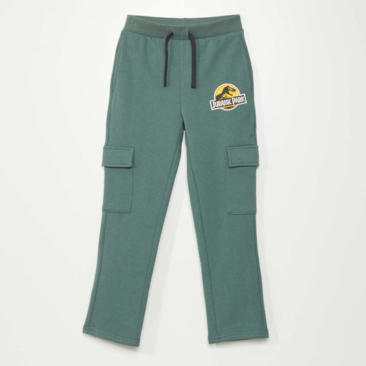 Jurassic Park sweatshirt fabric joggers GREEN