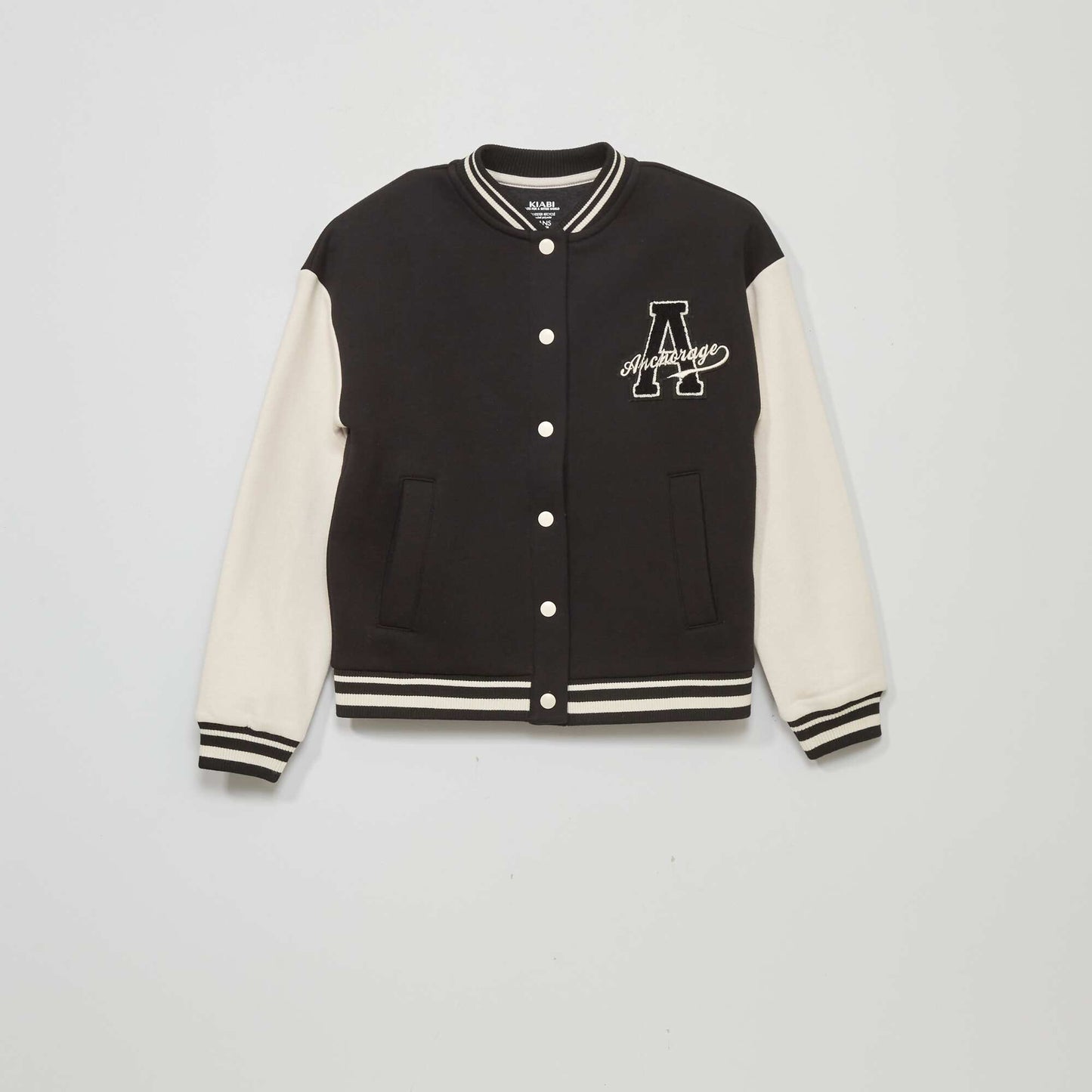 Campus-style jacket Black