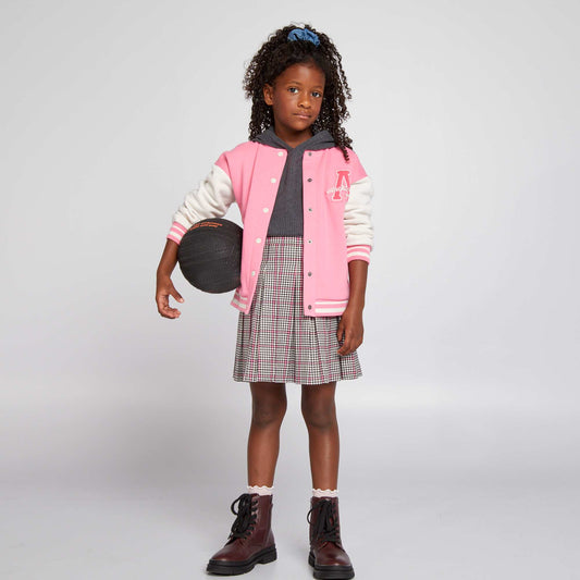 Campus-style jacket Pink