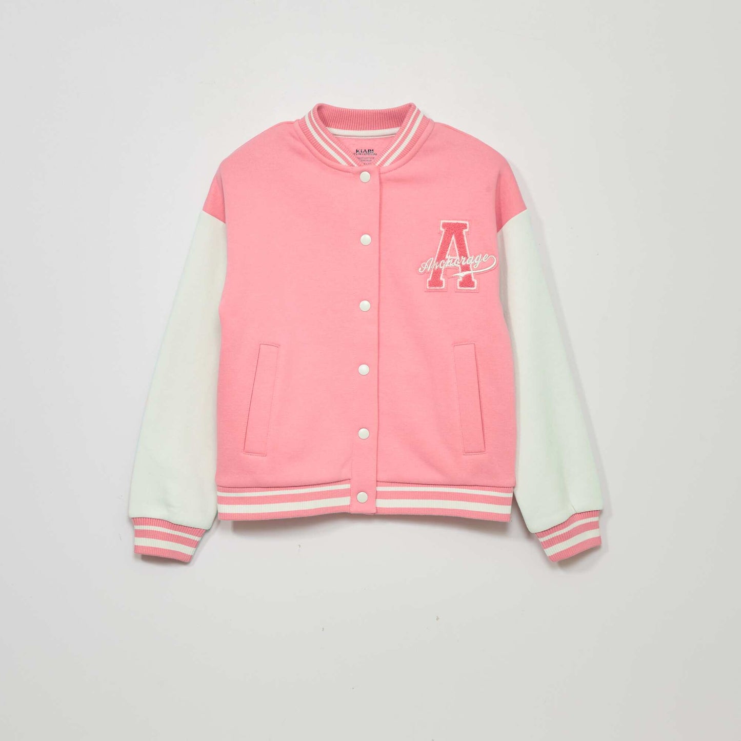 Campus-style jacket Pink