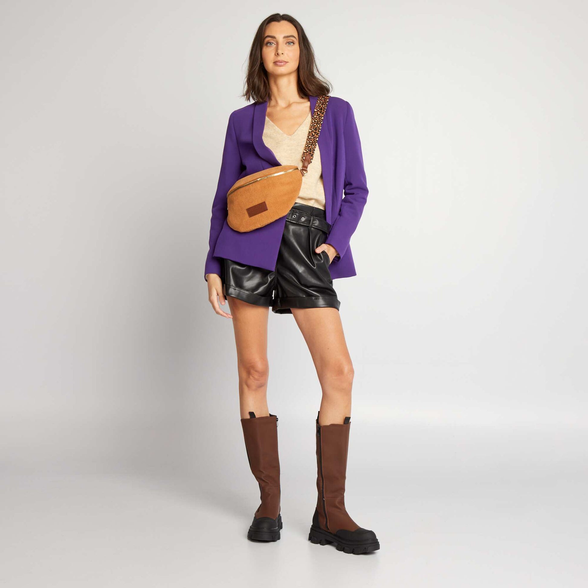Sweater with drop shoulders B2801