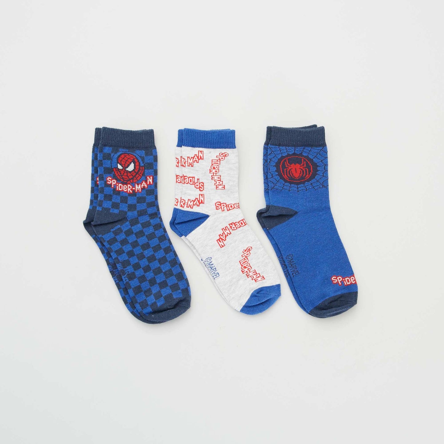 Pack of 3 pairs of Spider-Man socks BLUE