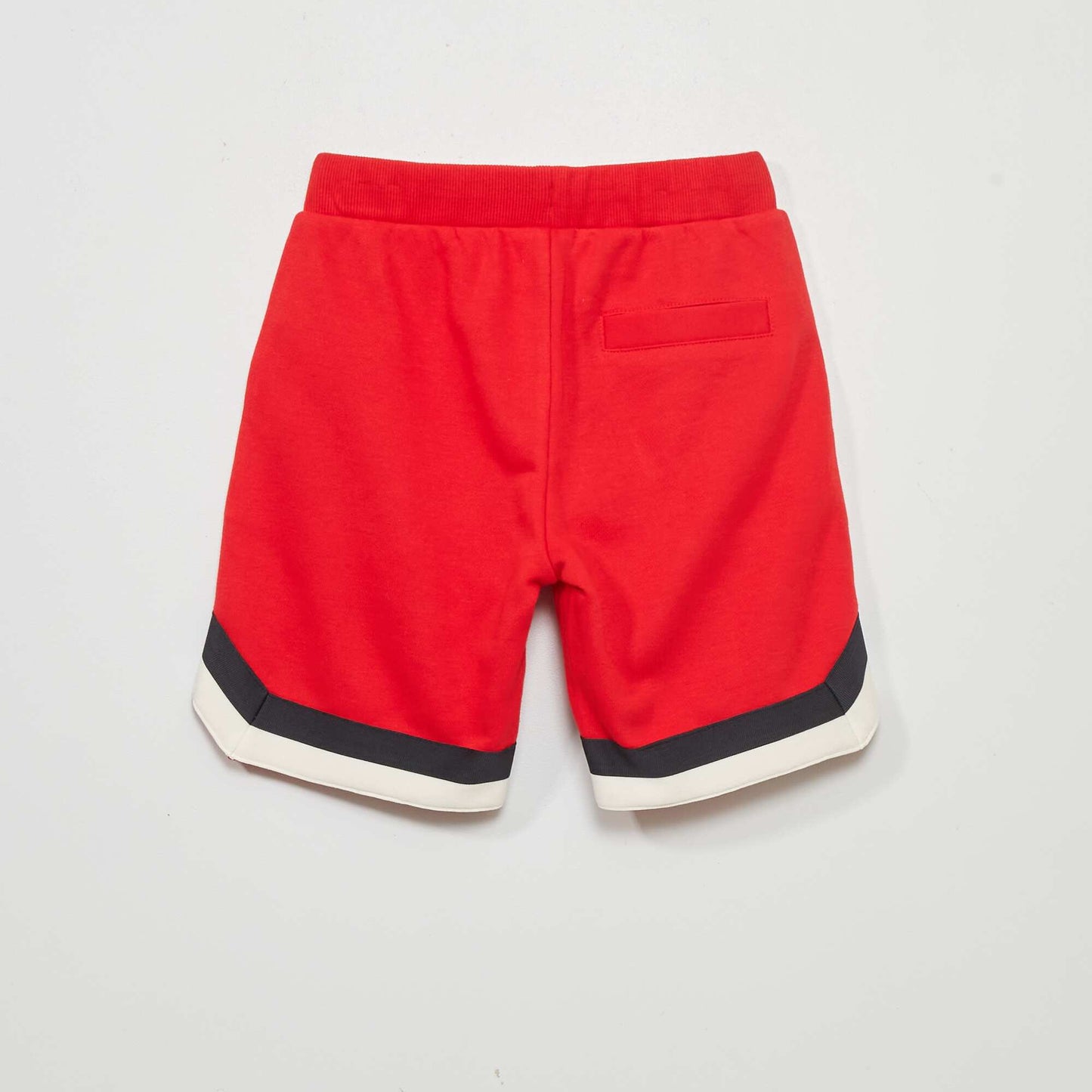 Sweatshirt fabric Bermuda shorts RED