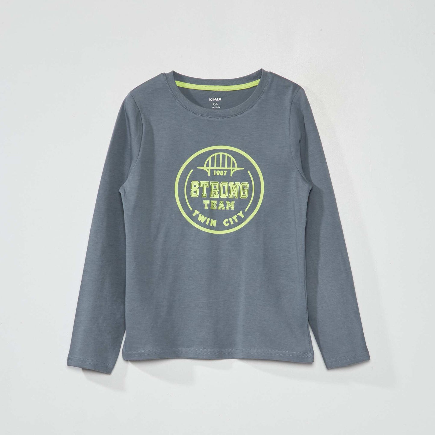 Long-sleeved T-shirt with print GREY_ATLAN