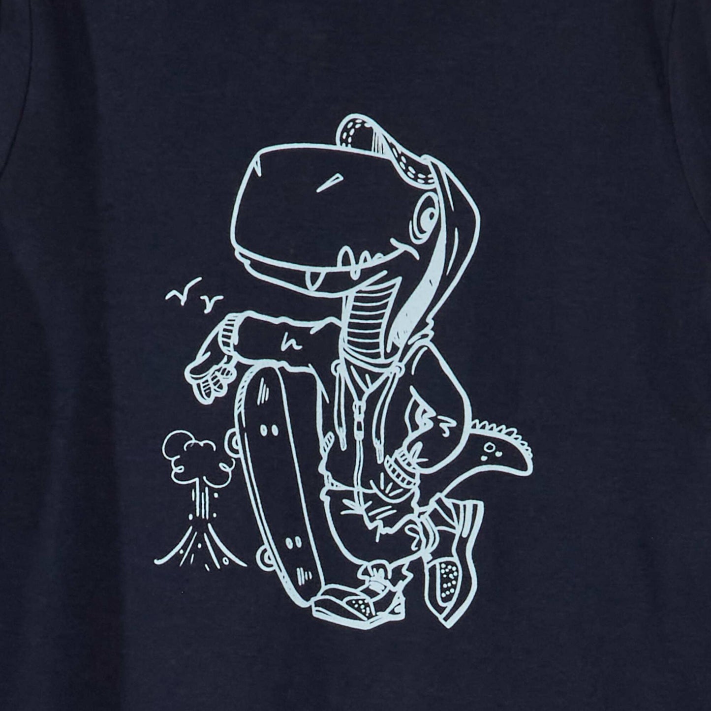 Long-sleeved T-shirt with print NAVY_DINO