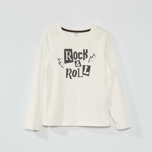 Long-sleeved T-shirt with print SNOW_ROCK