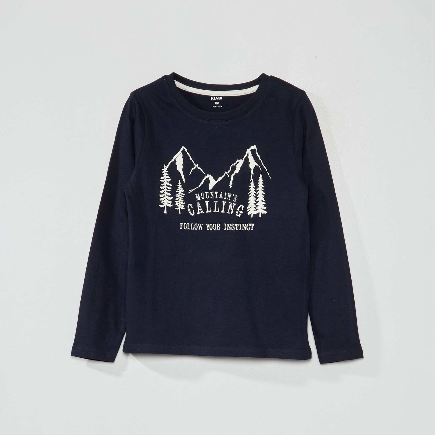 Long-sleeved T-shirt with print BLUE_MOUNT