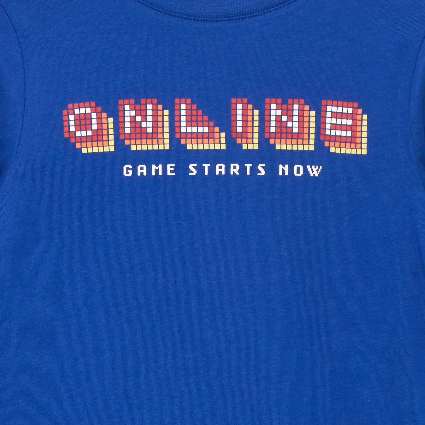 Printed T-shirt BLUE_GAME