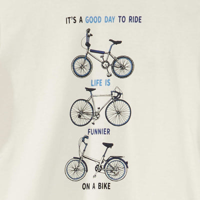 تي شيرت مطبوع برقبة دائرية باللون الأبيض