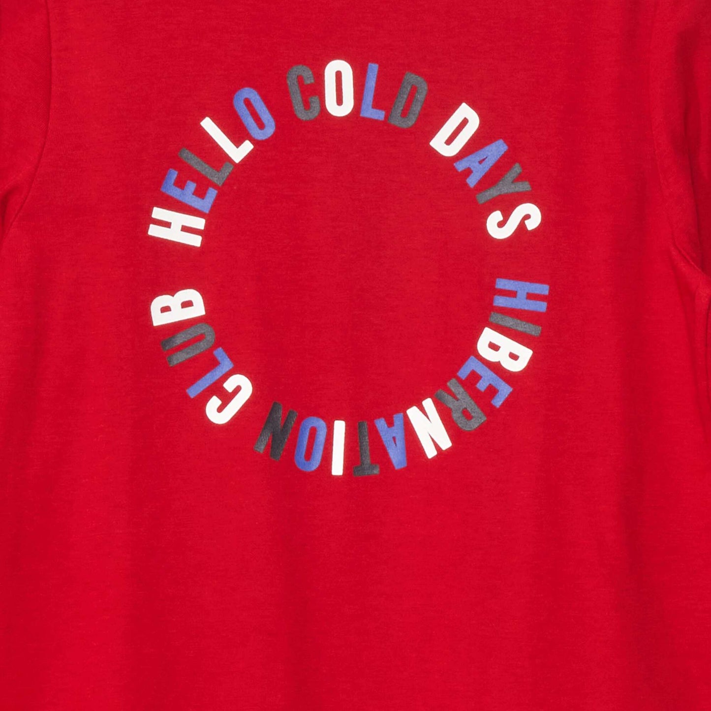 Long-sleeved printed T-shirt RED_TYPE