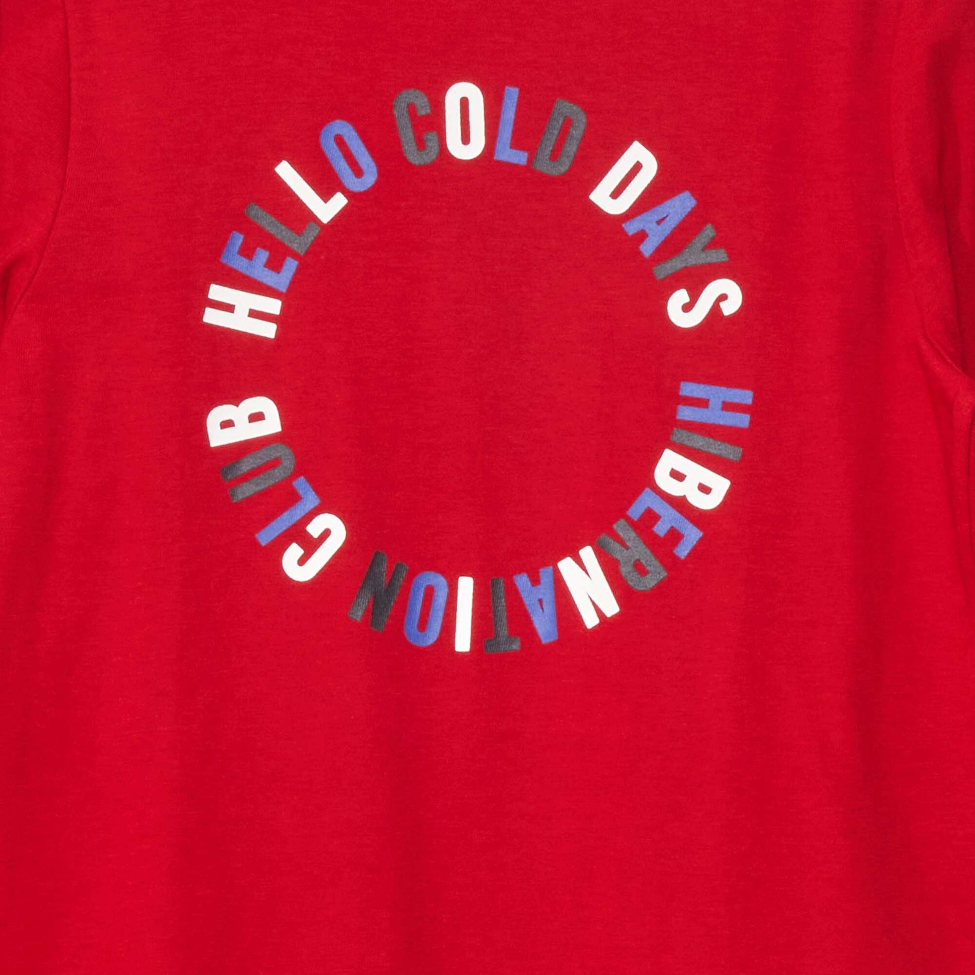 Long-sleeved printed T-shirt RED_TYPE