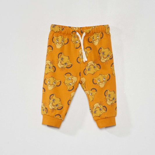 Simba sweatshirt fabric joggers YELLOW