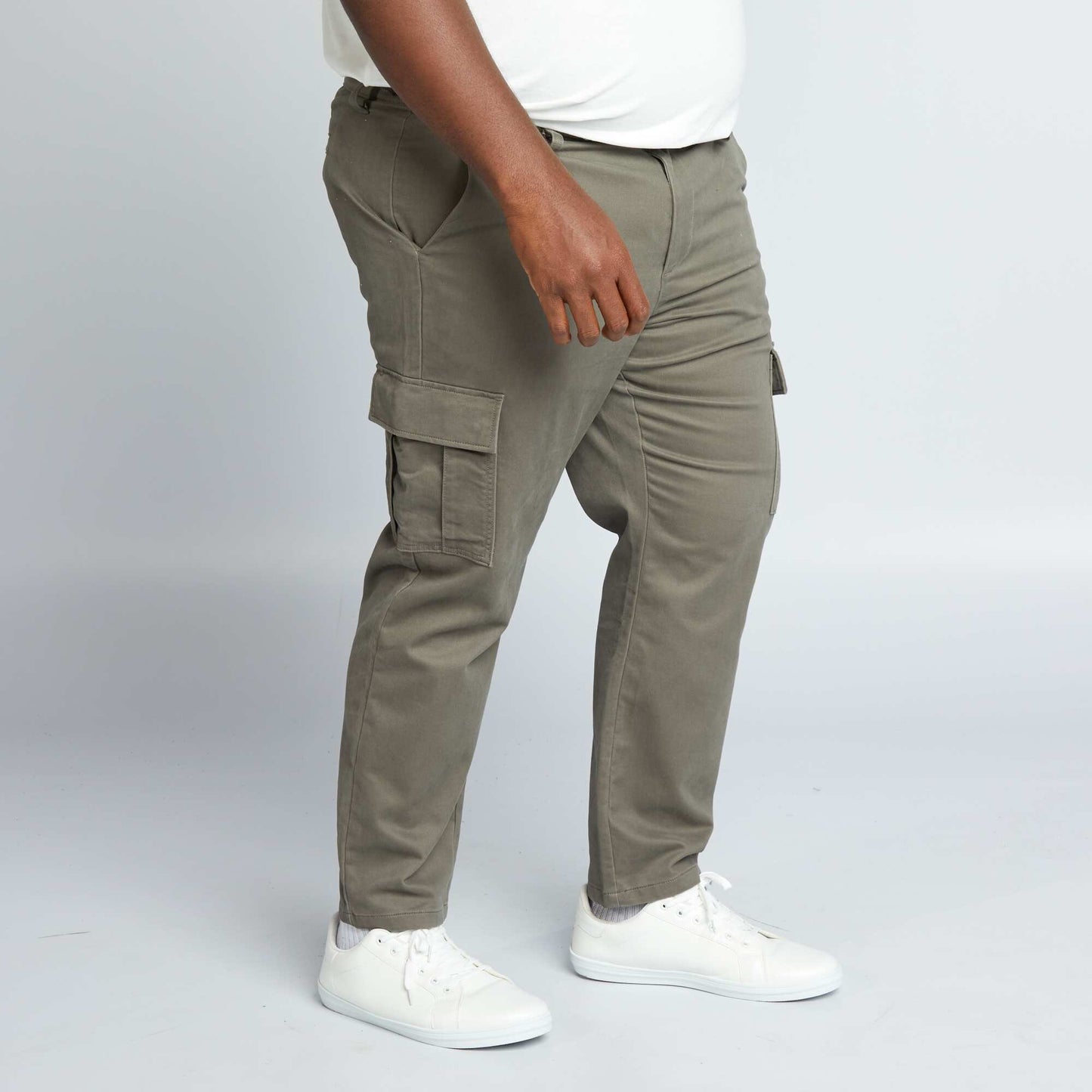 Trousers with side pockets KHAKI