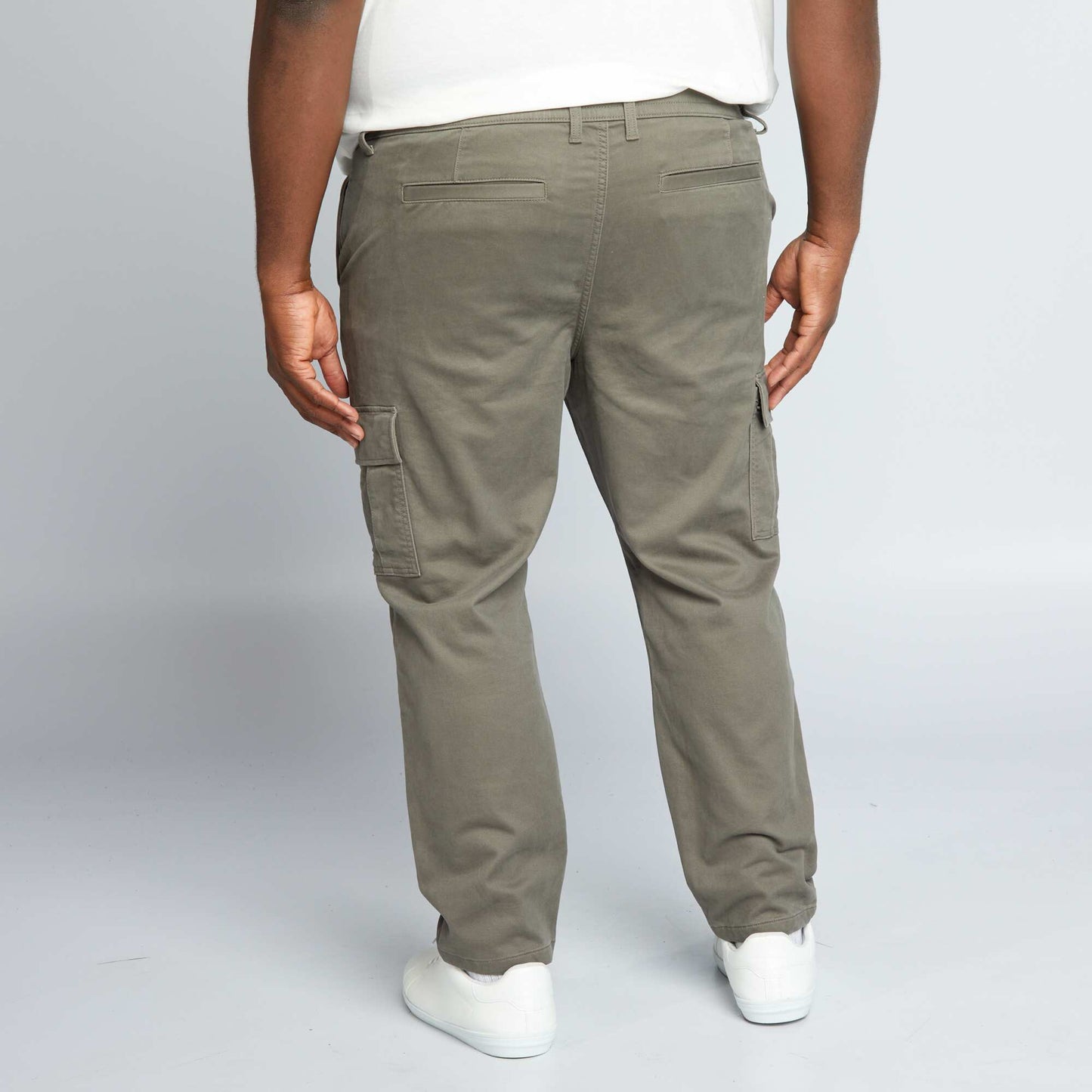 Trousers with side pockets KHAKI