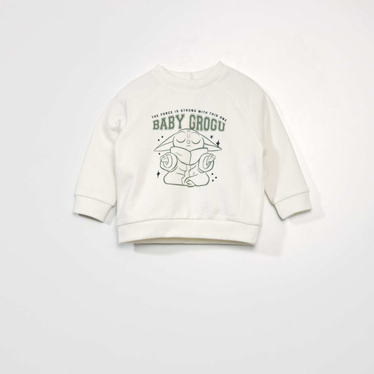 Star Wars Baby Yoda sweatshirt WHITE