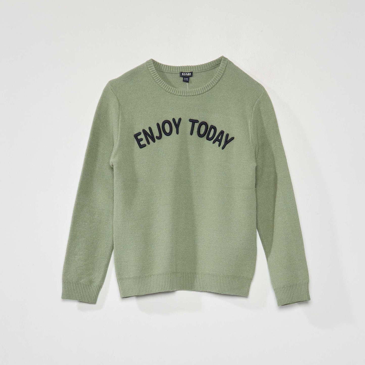 Stylish knit jumper GREEN