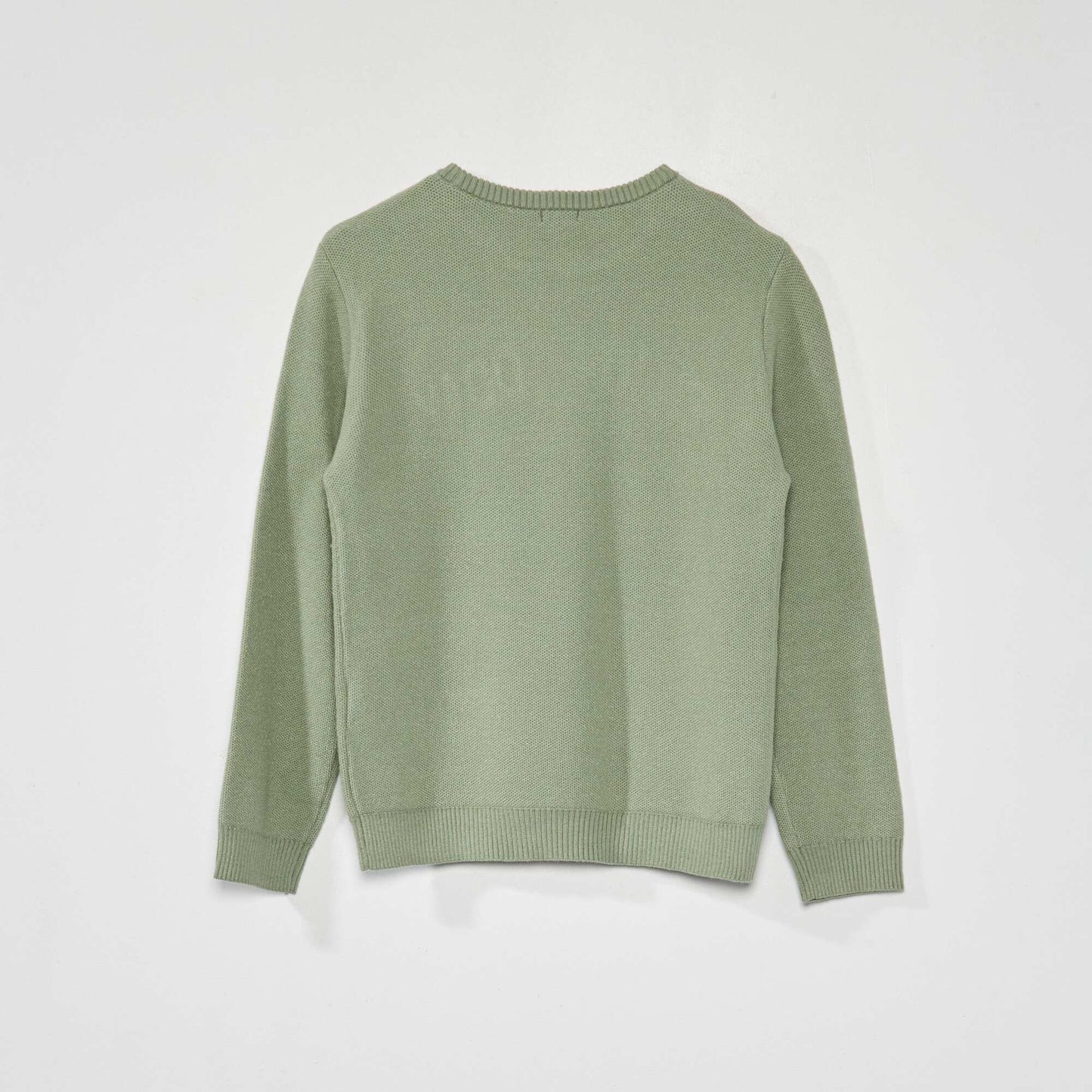 Stylish knit jumper GREEN