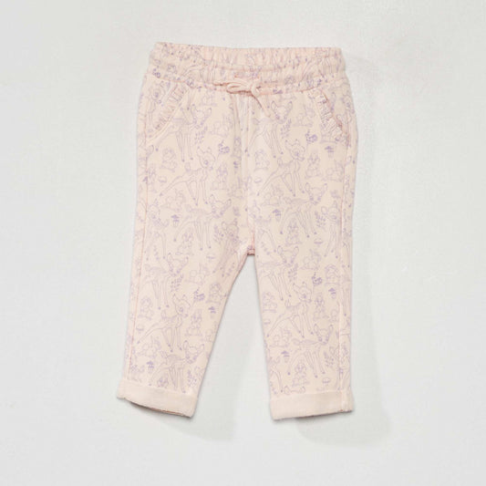 'Disney' sweatshirt fabric trousers PINK