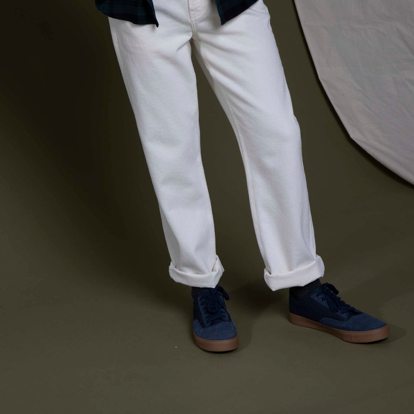 Slim-fit jacquard trousers black