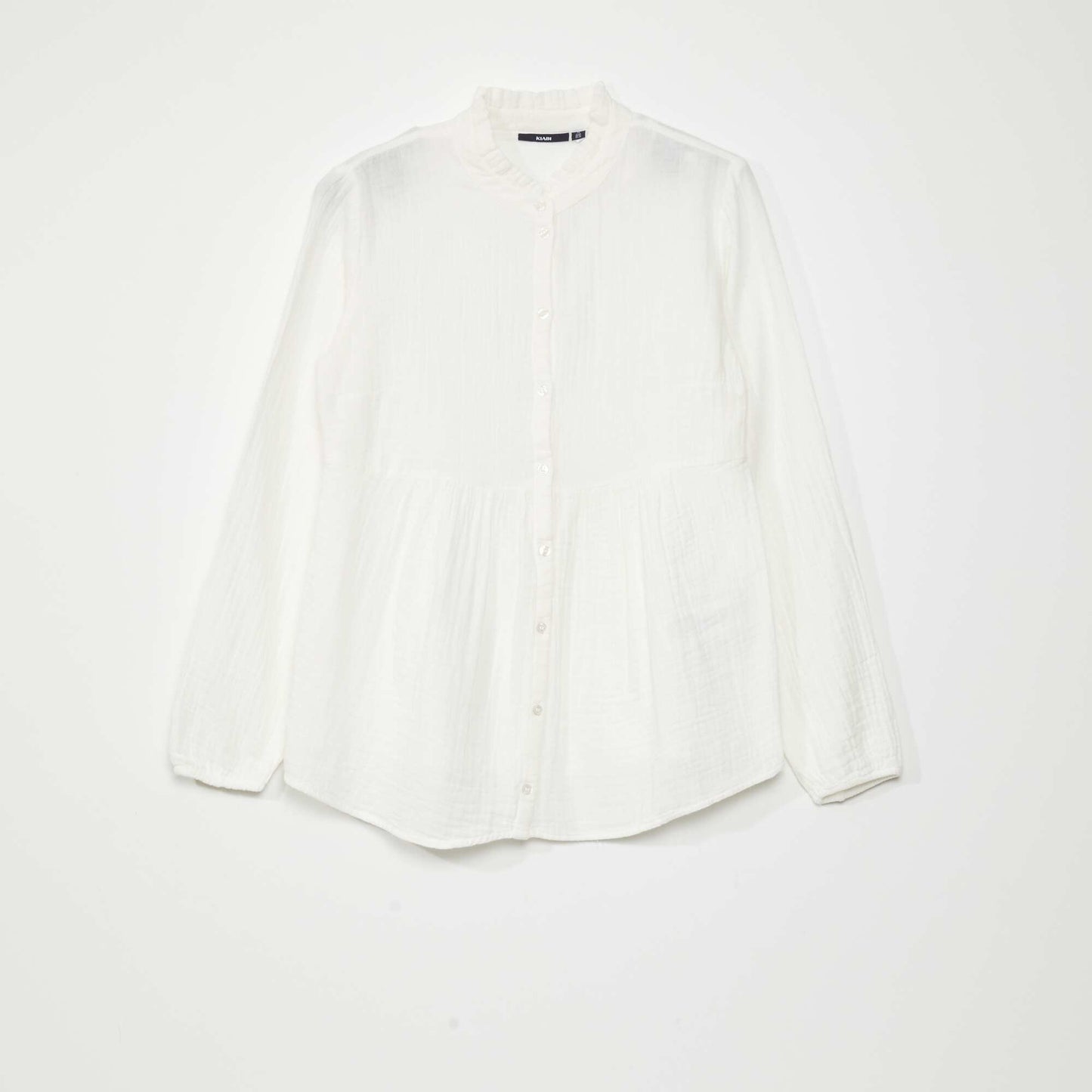 Cotton gauze blouse White