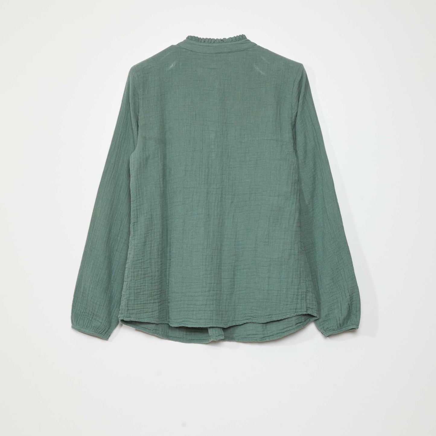 Cotton gauze blouse Green