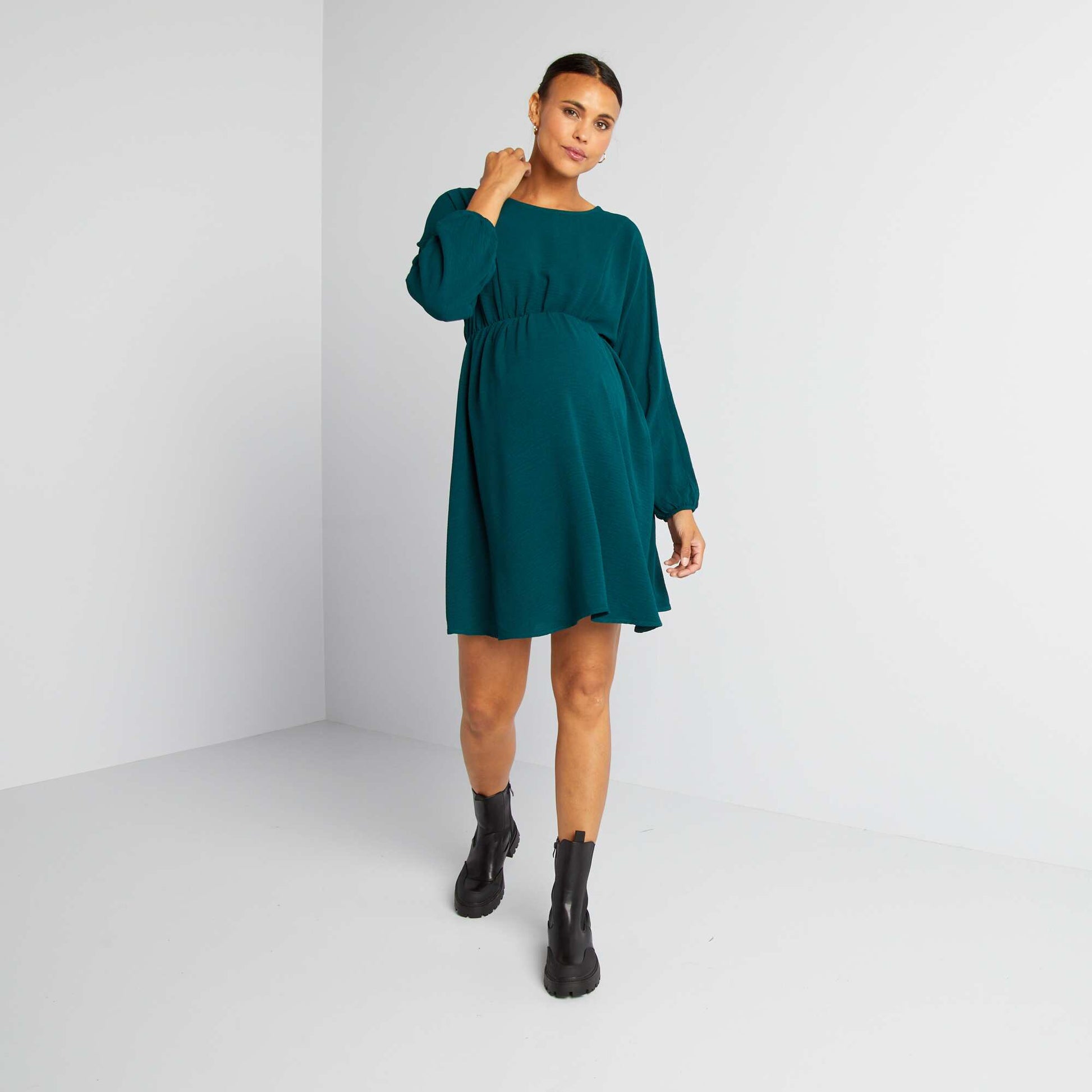 Maternity dress GREEN LAYS