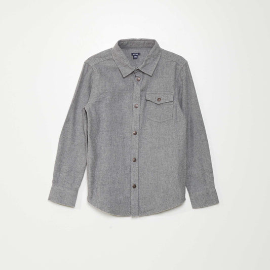 Flannel shirt M_GREY