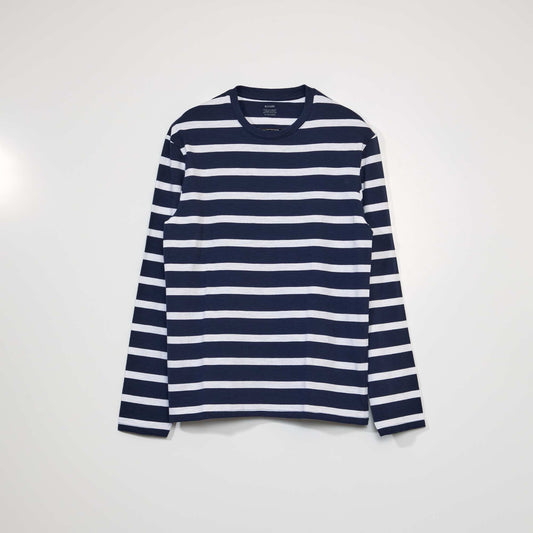 Breton-style T-shirt BLACK IRIS