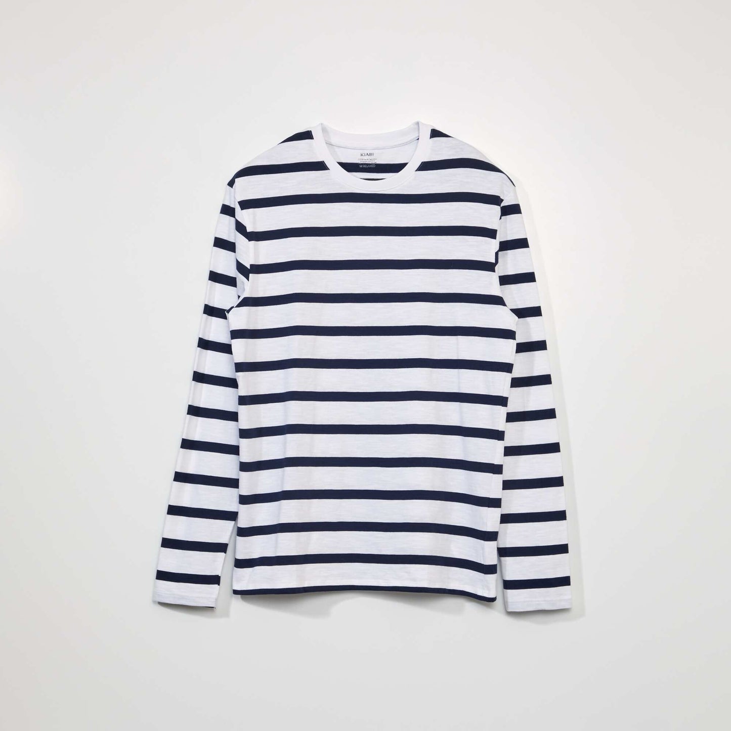 Breton-style T-shirt white