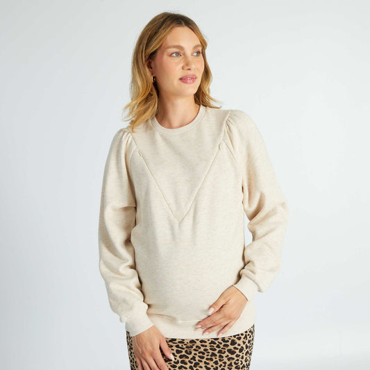 Nursing sweater BEIGE