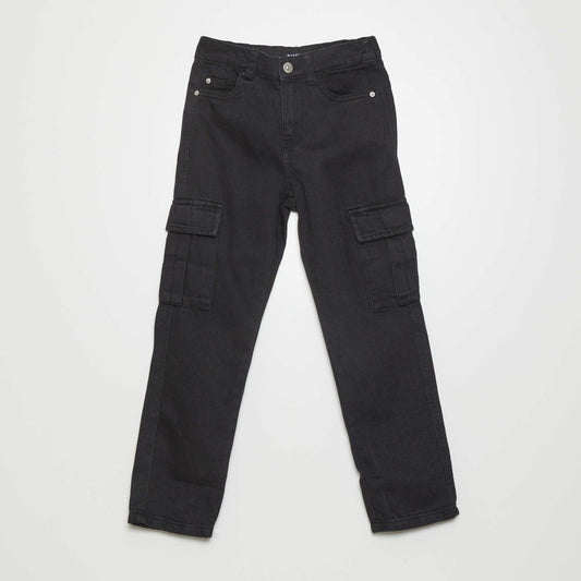 Trousers with pockets BLACK_DENI