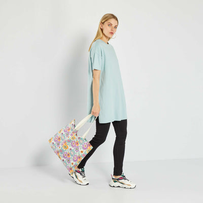 Plain short-sleeved T-shirt BLUE