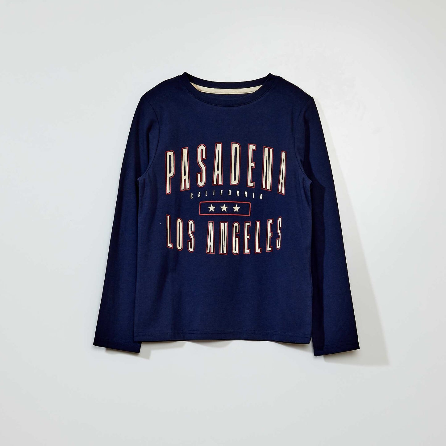 Long-sleeved jersey T-shirt BLUE