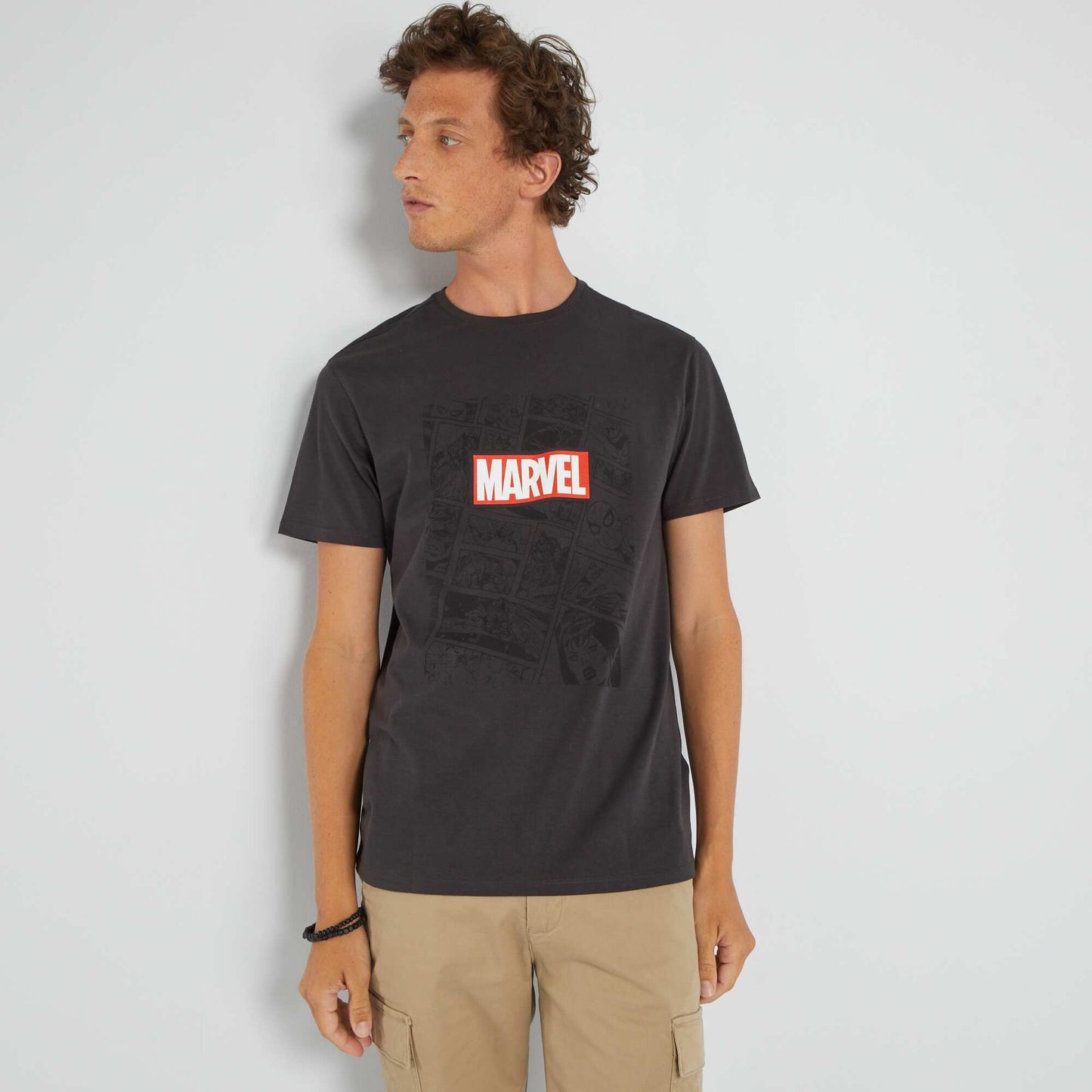 Marvel jersey T-shirt BLACK