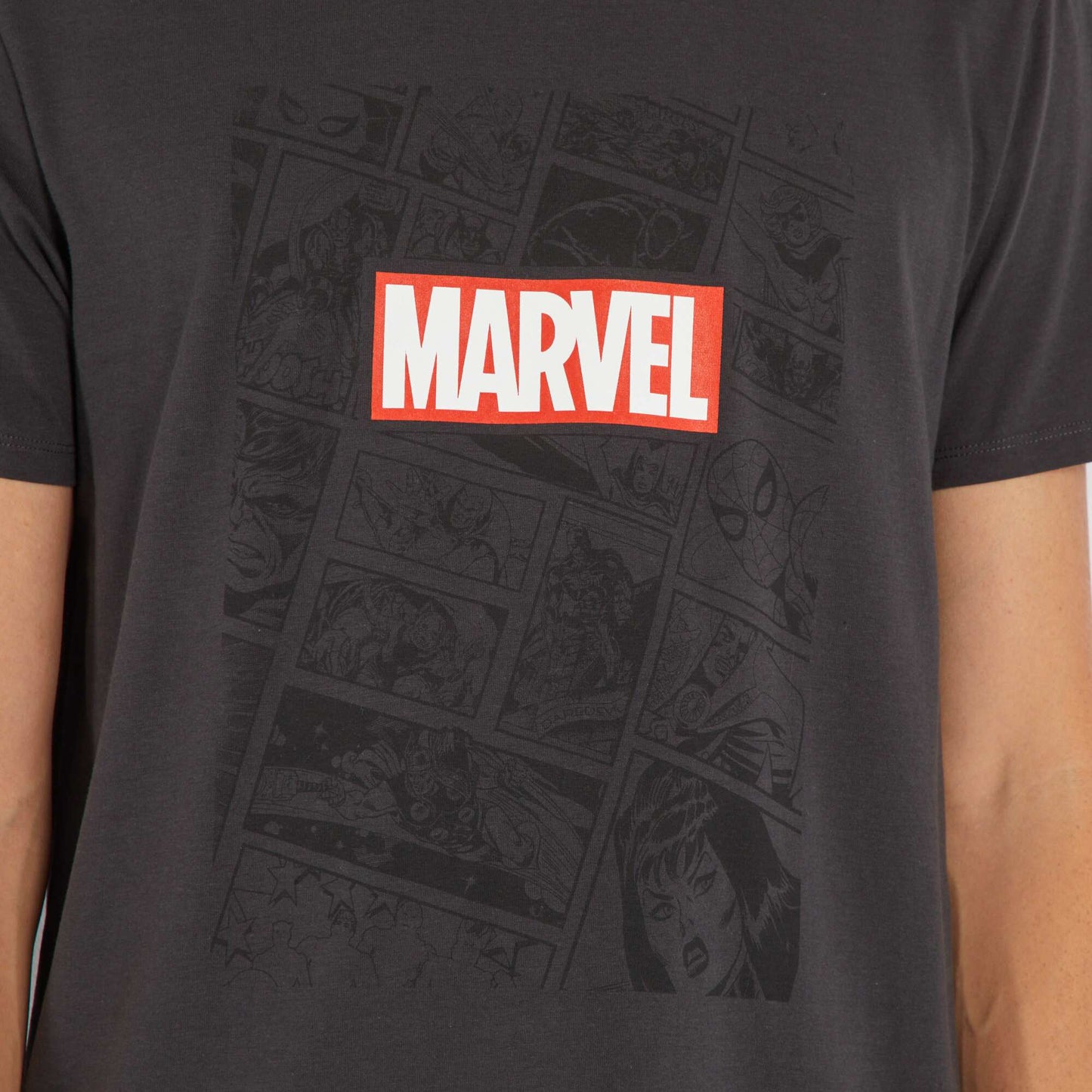 Marvel jersey T-shirt BLACK