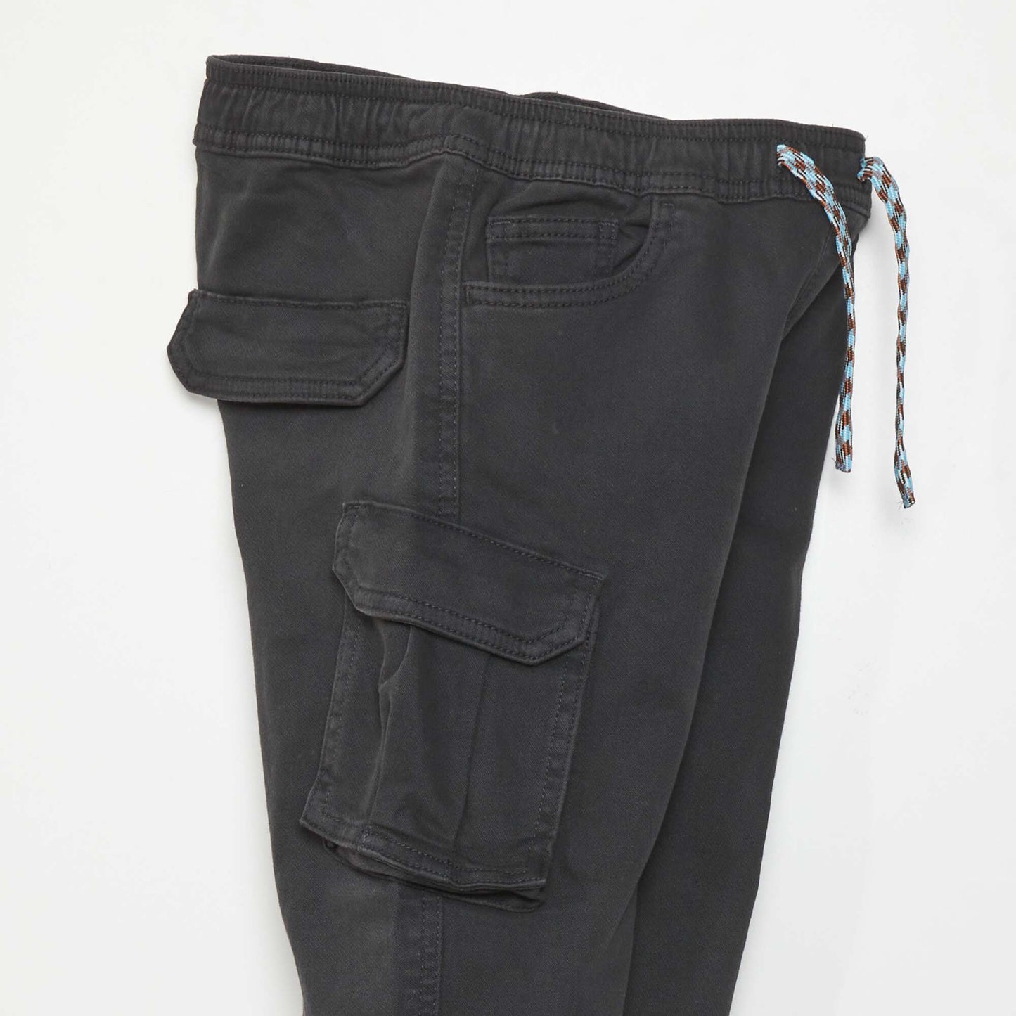 Trousers with side pockets Black