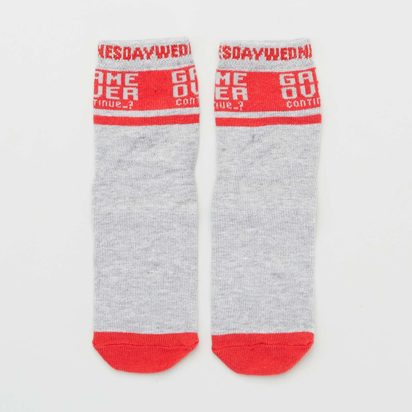 Pack of 5 pairs of 'days of the week' socks GREY