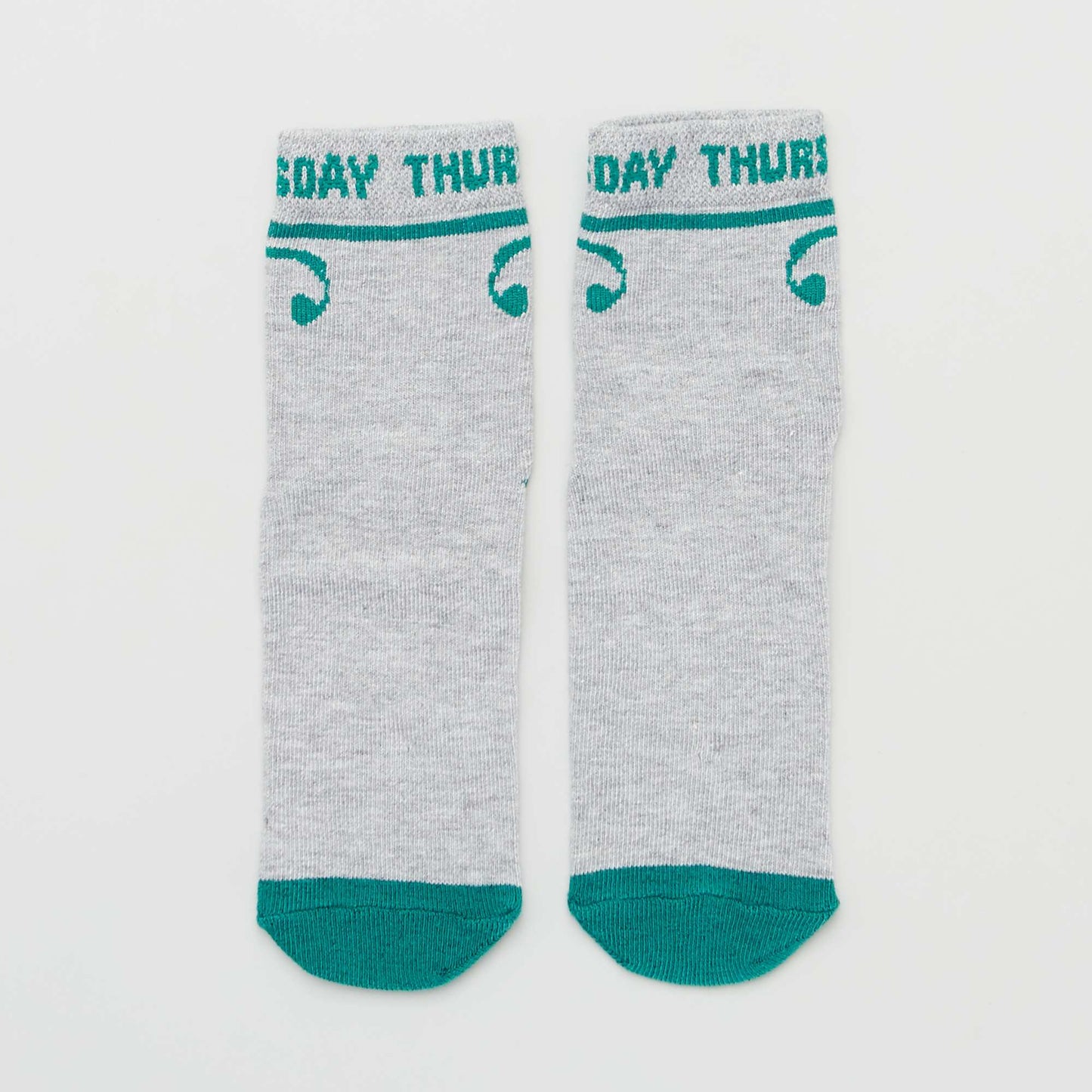 Pack of 5 pairs of 'days of the week' socks GREY